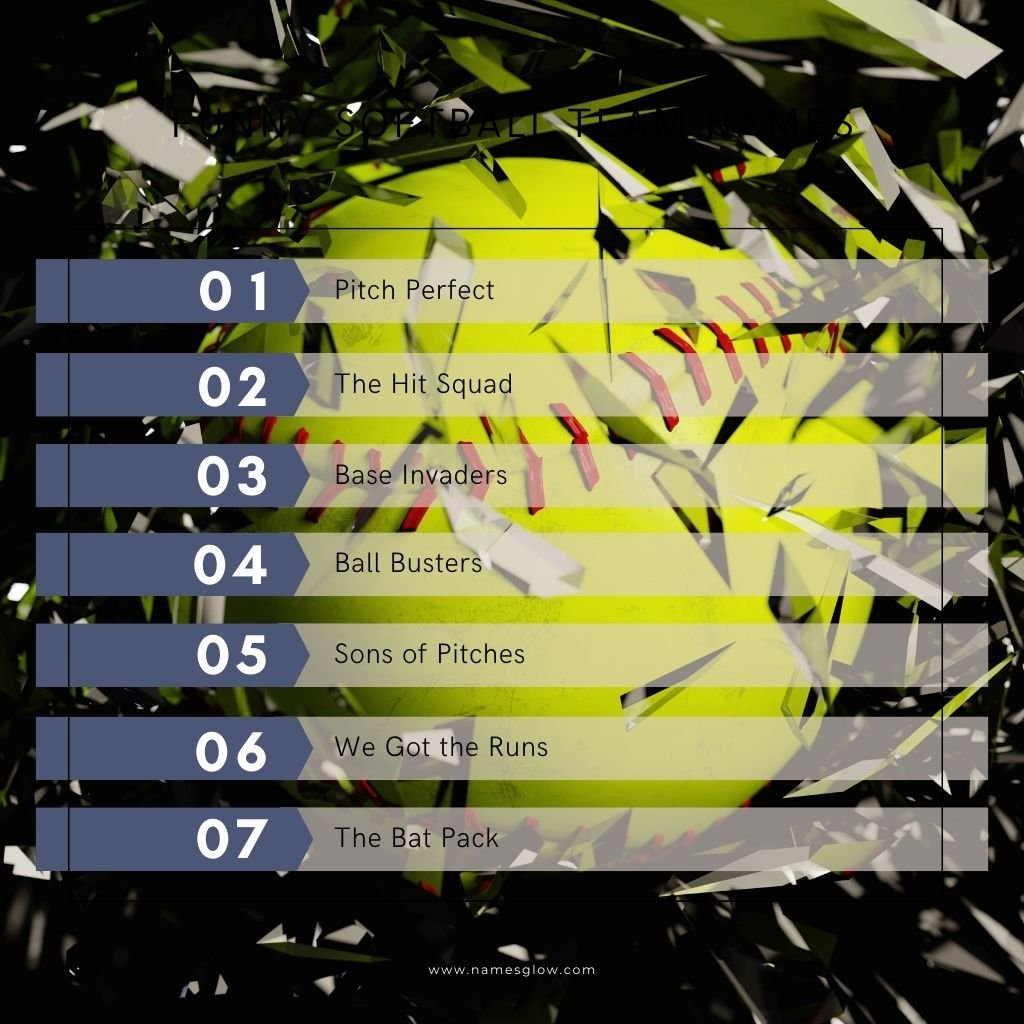 Best Funny Softball Team Names