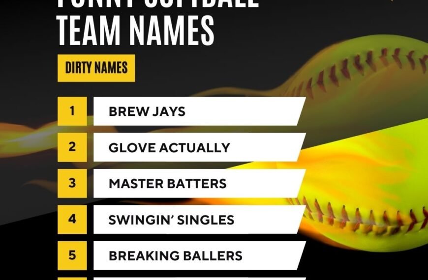 Funny Softball Team Names​ for Adults