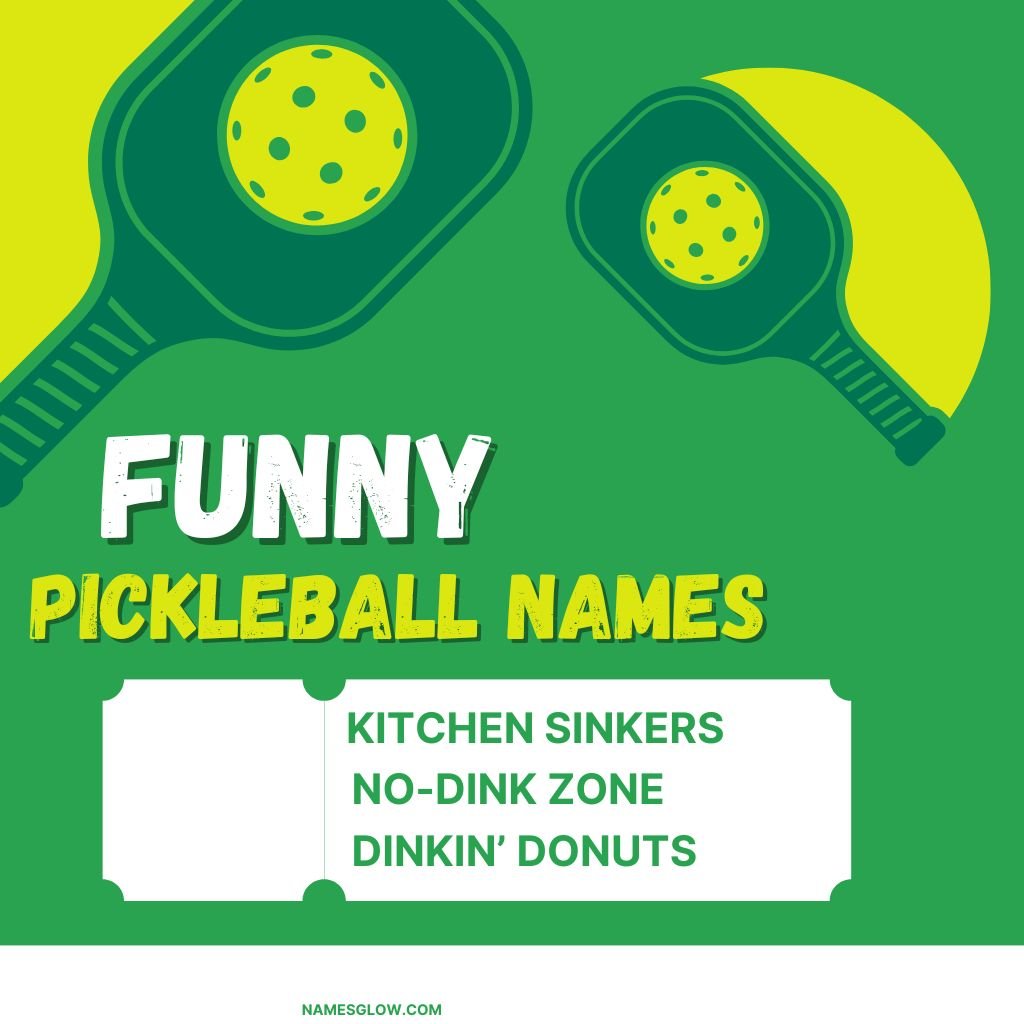 funny pickleball team names​